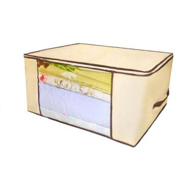 Imagem de Organizador Multiuso Edredom Toalhas Lençois Guarda Roupas 60X45X30Cm 