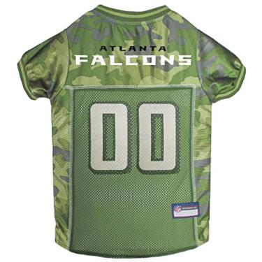 Imagem de Pets First NFL Atlanta Falcons Camuflagem Dog Jersey, X-Grande - CAMO PET Jersey disponível em 5 tamanhos e 32 times da NFL. Camisa para cães de caça