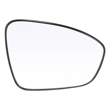 Imagem de X AUTOHAUX Substituição do vidro do espelho aquecido do lado do passageiro retrovisor do carro com placa de apoio para Nissan Sentra 2020 2021