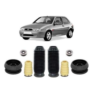 Imagem de Kit Coxim Amortecedor Dianteira Ford Fiesta 1999 2000 2001 - QualyKits