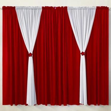 Imagem de Cortina Sofia Flor 3,50x1,70m Malha Gel para Quarto Infantil - Rulidry