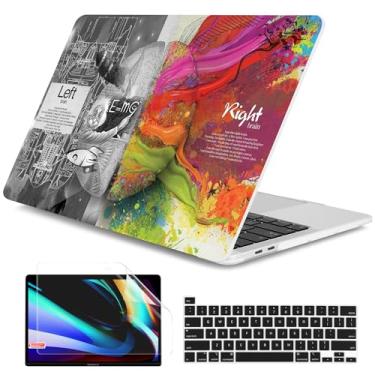 Imagem de Dongke Capa para MacBook Pro de 13 polegadas, modelo A2251/A2289 lançado em 2020, capa rígida de plástico para MacBook Pro de 13 polegadas com tela Retina e Touch Bar serve para Touch ID (Cérebro)