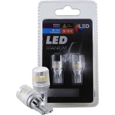 Imagem de Lampada Led T10 Titanium 13Smd 4014/3030 12v Pingao Original - SHOCKLI