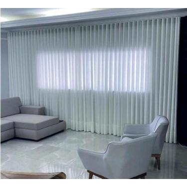 Imagem de Cortina Trilho Suiço Linho Marfim  6.00 x 2.50 - vigui