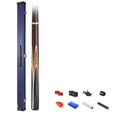 Imagem de Taça de sinuca premium feita com design bonito, exclusivo e luxuoso, e a melhor qualidade de madeira de freixo, taco de sinuca de 147 cm (taco de sinuca + acessórios + caixa de taco B, 10 mm)