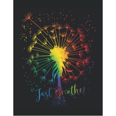 Imagem de Pusteblumen Regenbogen Artwork Blume Breathe Sommer Tattoodesign: ANTI STRESS MALBUCH - Mandalas - Lustiges CSD LGBTQ Pride Pusteblumen Muster ... Vorlagen - Antistress - Entspannen - Ausmalen