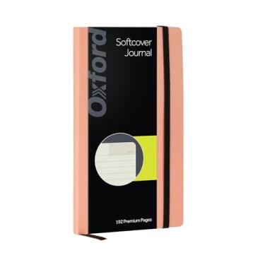 Imagem de Oxford Diário, caderno de escrita forrado, diário do escritor, caderno clássico para escola ou escritório, 192 páginas, 12,7 x 21 cm, capa mole, salmão (75505)