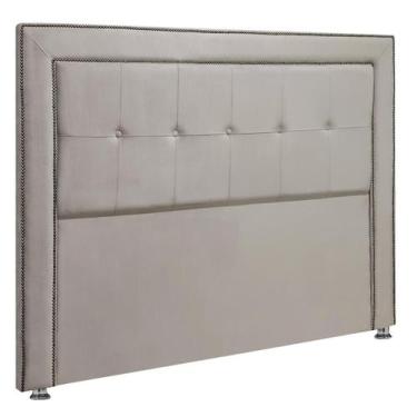 Imagem de Cabeceira Estofada para Cama Box Casal 140cm Ravena Veludo - SOFA STOR