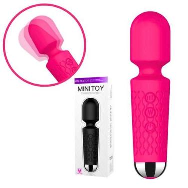 Imagem de Vibrador Varinha Mágica com 20 Vibrações e 8 Níveis de Velocidade Pink