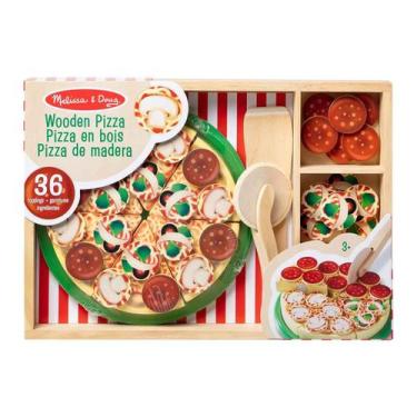Imagem de Comidinha de Brinquedo Madeira Festa da Pizza Melissa & Doug