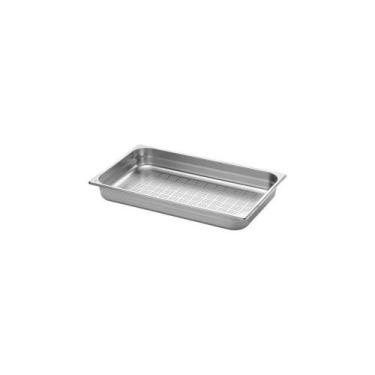 Imagem de Cuba Gastronômica Perfurada 1/1 Em Aço Inox Sem Alças Profundidade 65 
