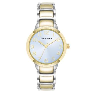 Imagem de Anne Klein Relógio feminino fácil de ler, Dourado
