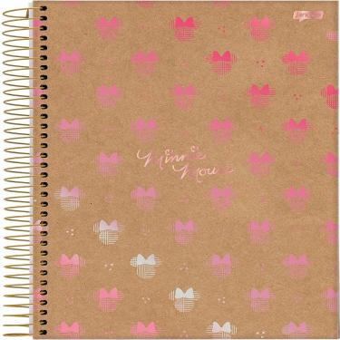 Imagem de Jandaia Caderno Universitário Espiral 10 Matérias 160 Folhas Mickey e Minnie Kraft