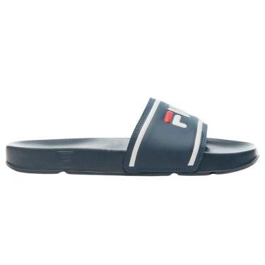 Imagem de Chinelo Fila Drifter Striper Slide Masculino Azul Marinho