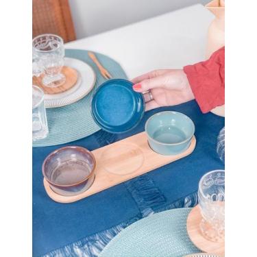 Imagem de Petisqueira de Bambu com Bandeja 3 Potes - Lyor