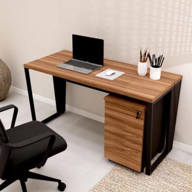 Imagem de Escrivaninha Industrial 1,35m x 0,60m Gaveteiro 3 Gavetas F5 - F5 Offi