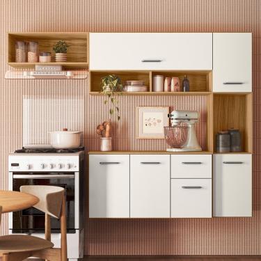 Imagem de Cozinha Compacta Suspensa 6 Portas 1 Gaveta Charlote