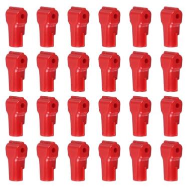 Imagem de PATIKIL Trava de fixação de 5 mm, 25 ganchos para quadro de pegboard, travas de gancho anti-varredura e roubo, pinos de plástico para acessórios móveis, loja de roupas, exibição de segurança de varejo