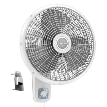 Imagem de Lasko Ventilador de parede oscilante de 3 velocidades de 40,64 cm para uso interno, M16900, cinza claro