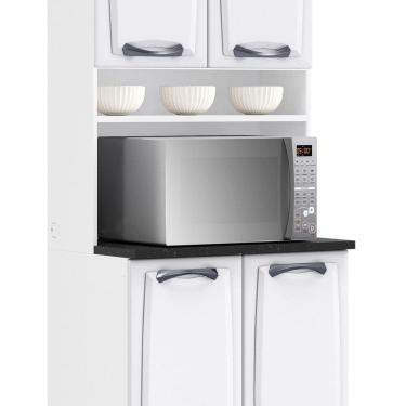 Imagem de Paneleiro Duplo em Aço 80cm 4 Portas Nicho para Forno New Premium Itatiaia Branco