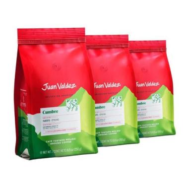 Imagem de Café Moído 3 Pacotes De 250G Colombiano Juan Valdez Cumbre