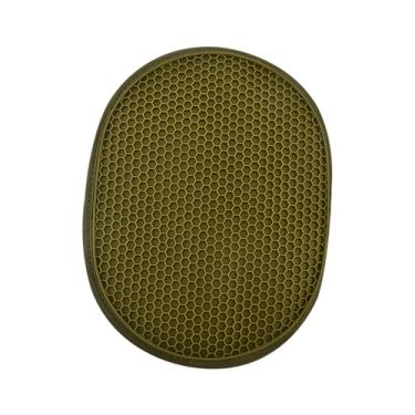 Imagem de ＫＬＫＣＭＳ Suporte de maconha resistente ao calor 2 em 1 luvas de forno anti -deslizamento Multiplumes Folder Oven Luvas para acampar churrasqueiras Home, Verde