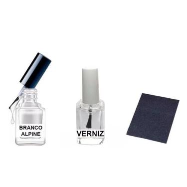 Imagem de Tinta Retoque Tira Risco Carro Mitsubishi - Branco Alpine - Jhow Adesi