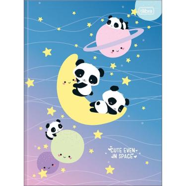Imagem de Caderno Universitário Lovely Friends Tilibra Capa Dura Brochura - 80 Folhas Cute Even In Space