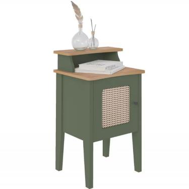 Imagem de Mesa De Apoio Artely Charlotte Com 1 Porta Menta-carvalho