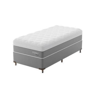 Imagem de Cama Box Solteirão com Colchão Sublime Espuma Viscoelástica (32x108x19
