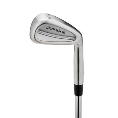 Imagem de PureOne The Short Iron Golf – Treinador de balanço de golfe e treinador de tempo | Auxiliar de treinamento de 7 ferro com face menor para melhor mecânica de golpe de bola, sincronismo e swing | Eixo