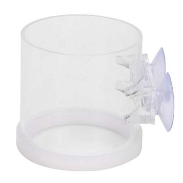 Imagem de Tbest Alimentador de Alimentador de Aqarium de Pesca Ylic Aqarium de Peixe de Peixe de Com Copo de Sucção, Transparente Ilic de Alimentos Com Copo de Sucção para Pesca