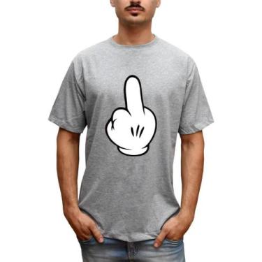 Imagem de Camiseta Masculina Fuck You Swag Tumblr - Bella Store, Cinza, G, Homem