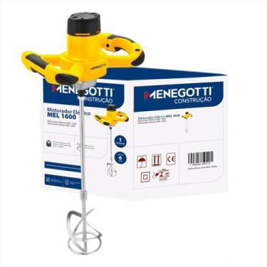 Imagem de Misturador Elétrico Para Argamassa 1600w Menegotti 220v Profissional