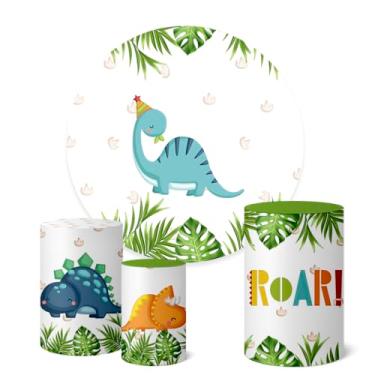 Imagem de Trio Capas Cilindro + Painel Redondo 1,50m Dinossauros (Dinossauros K1DNS013)