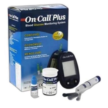 Imagem de Medidor Digital Kit Monitor De Glicose Sangue On Call Plus - A.R Varie