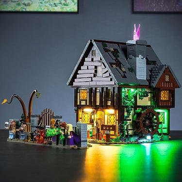 Imagem de LocoLee LED Light Kit Compatible with Lego Hocus Pocus: The Sanderson Sisters' Cottage House Decor, DIY Lighting Set Accessories Compatible with Lego Ideas 21341 for Fans (Lights Only, No Models)