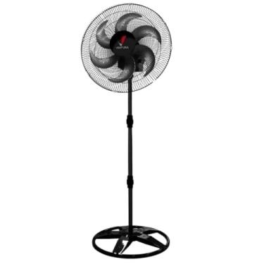 Imagem de Ventilador Oscilante De Coluna 50cm Preto Bivolt Reforçado e Forte 6 Pás 150W