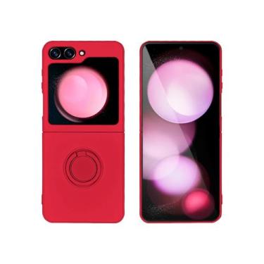 Imagem de Capa Slim Acrílico Aveludado Luxo Para Galaxy Z Flip 5 - Capinha Supor