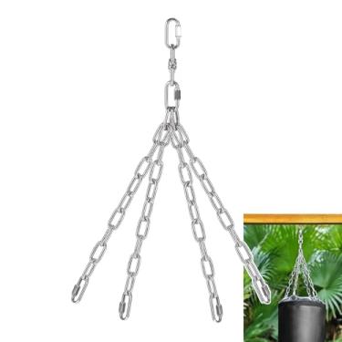 Imagem de Fecovanti Gancho para saco de pancadas, corrente de bolsa pesada de rotação 360, giratória com elos de conexão rápida para balanço de academia, rede e balanço de ioga
