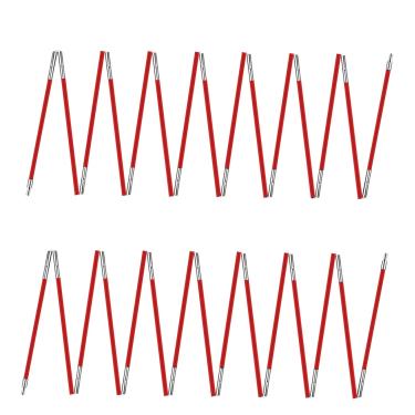 Imagem de Vermelho 2PCSX 284,5 cm; 8 polos incluídos, mastro de tenda; postes de substituição para barraca infantil, lona de caminhada e acampamento de 6 mm, adequada para todos os tipos de barraca de