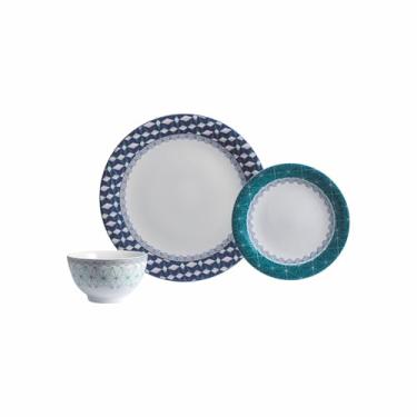 Imagem de Serviço de 18 Peças com Bowl em Porcelana, Decoração Itacaré, Porcelana Schmidt