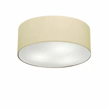 Imagem de Plafon Para Sala Cilíndrico Sl-3046 Cúpula Cor Algodão Crú