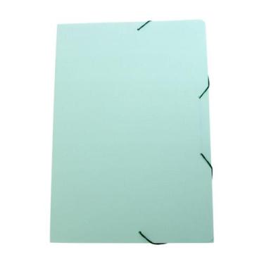 Imagem de Pasta com aba elástico ofício linho serena Dello tons pastel