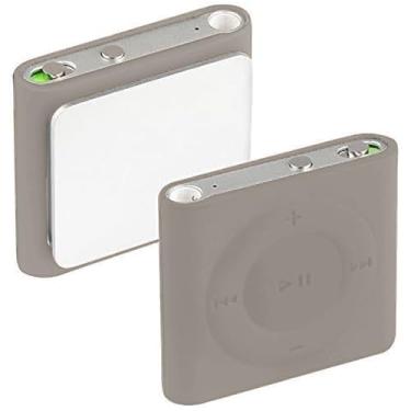 Imagem de Capa protetora de silicone macio para iPod Shuffle 4ª geração 4G 6ª 7ª geração (cinza)