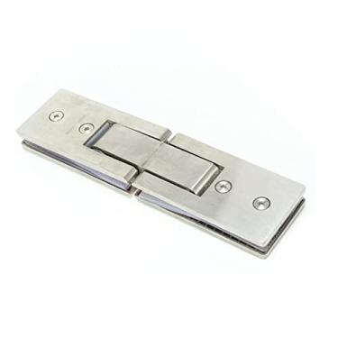 Imagem de Dobradiça de porta de vidro, braçadeira de banheiro, dobradiça de porta de vidro de 180 graus, dobradiça de porta de vidro de aço inoxidável 304, dobradiça de braçadeira de porta de tira longa para