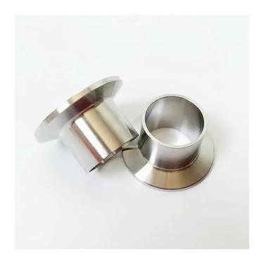 Imagem de WWECCQIJ Tubo de 25 mm 2.5 cm OD 3.8 cm Tri Clamp 40mm Altura SUS 304 Aço Inoxidável Auto Butt Weld Ferrule Fitting