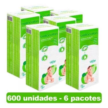 Imagem de Algodão Bellacotton Quadrado Para Bebê - 6 Pacotes - BellaCottos