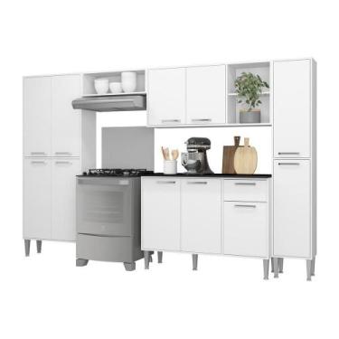 Imagem de Cozinha Compacta Multimóveis Xangai Classic Fg3156 Branca - MULTIMOVEI