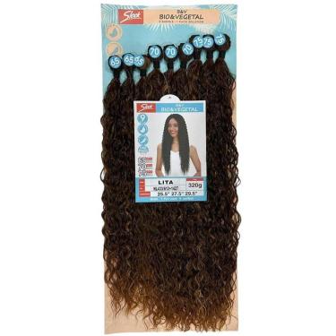 Imagem de Cabelo Cacheado Oganico De Bio Fibra Sleek - Lita 320g Cor:hl433-613+1427